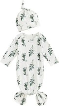 Newborn Baby Girl Floral Sleep Gown Headband Sleepwear Outfit by Merqwadd