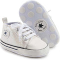 Unisex Baby Girls Boys Canvas High-top Shoes, Newborn Infant Anti-Slip Soft by KKIIDDSS