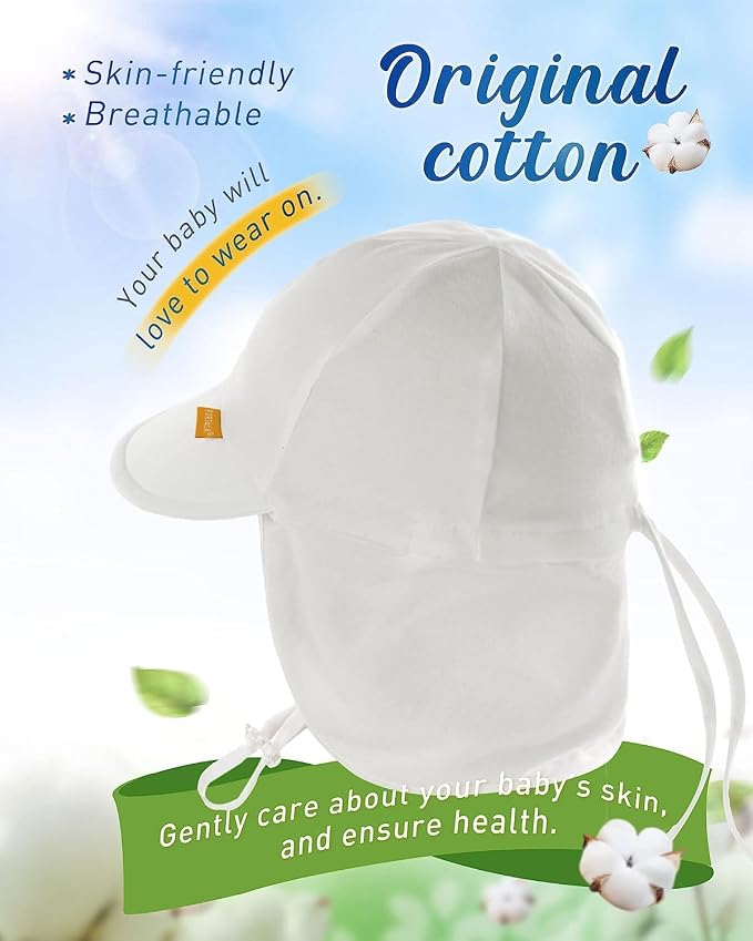 FURTALK Baby Sun Hat UPF 50+ UV Ray Sun Protection Cotton Toddler Hats - Image 3