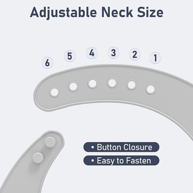 Adult Silicone Bibs | Adjustable Waterproof Clothing Protector - Image 4