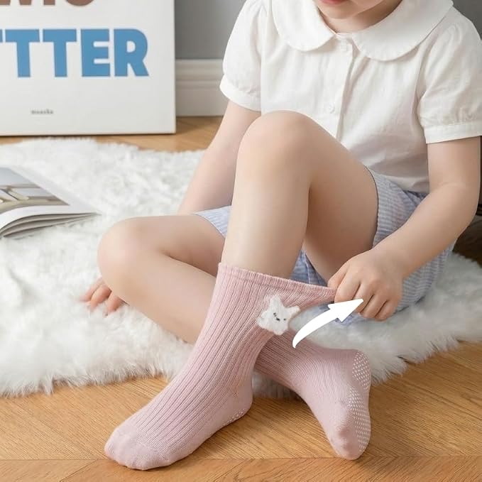 Toddler Grip Socks Non Slip Crew Socks Socks - Image 2