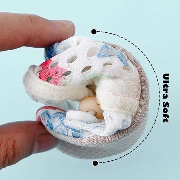 Baby Booties Toddler Cozy First Walking Boots Stay-on Soft Cozy Cotton Non-Slip - Image 4