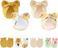 LIDHAY 4PCS Newborn Baby Hospital Hats Beanie Bow Infant Caps Cotton Preemie by LIDHAY