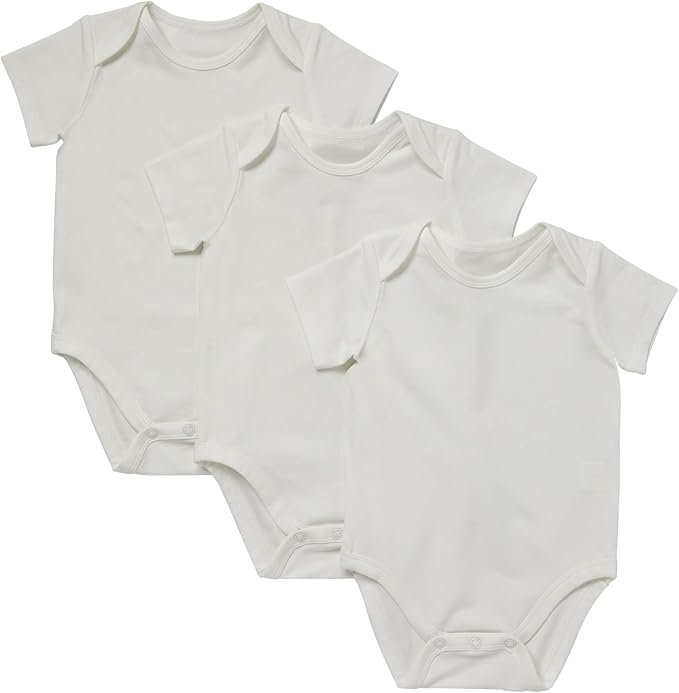 Hanes Baby Pure Comfort Short Sleeve Bodysuits, Infant Bodysuits, Boys & Girls by Hanes