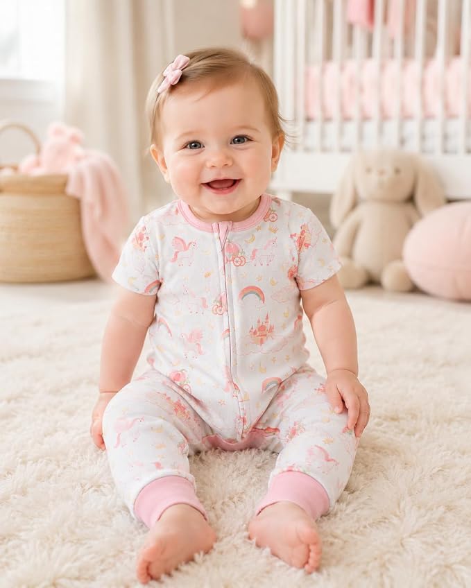 GUISBY Baby Cotton Footless Zipper Pajamas | 100% Cotton Comfort, Easy Zipper - Image 2
