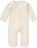 Burt's Bees Baby Long Sleeve Quilted Wrap-Front Jumpsuit, 100% Organic Cotton by BurtsBeesBaby