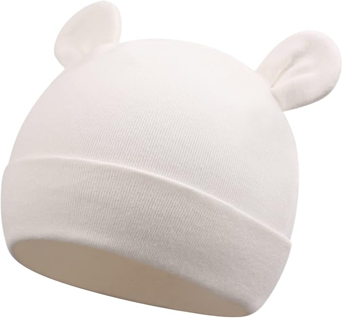 Cotton Newborn Baby Girls Hat Spring Newborn Boys Hat Cute Rabbit Infant Beanie - Image 2