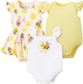 PATPAT Baby Girl Bamboo Viscose Bodysuits Set by PATPAT