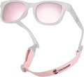 COCOSAND Flexible Baby Sunglasses with Strap Polarized UV Protection for Toddler Infant Newborn Boy Girl Age 0-24 Months