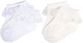 EPEIUS Baby Girl Ruffle Socks, Eyelet Frilly Lace Socks by EPEIUS