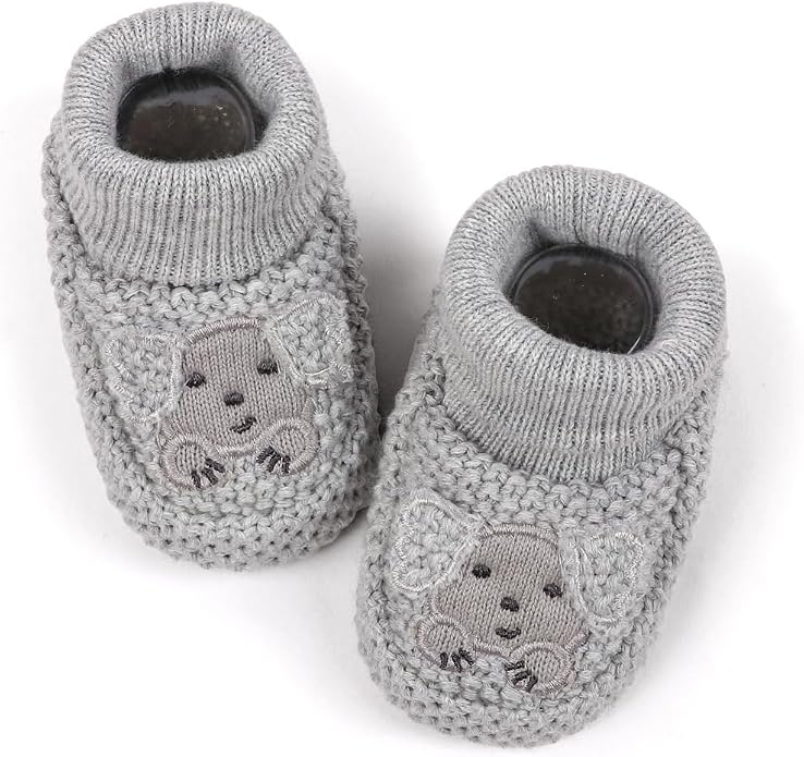 Newborn Baby Boys Girls Cozy Warm Booties Infant Cute Cartoon Knit Soft Socks - Image 5