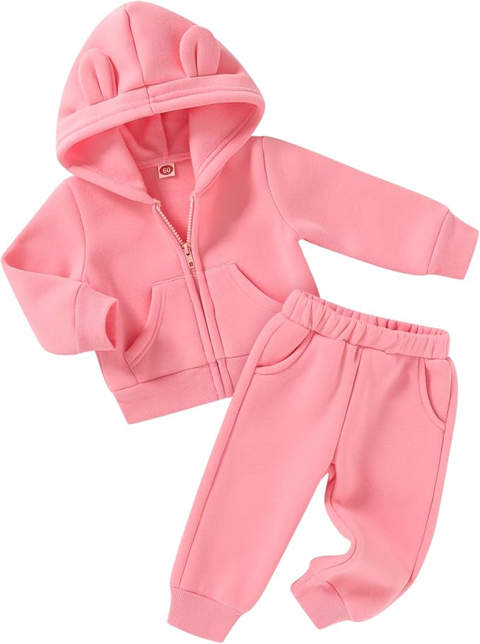 Happy Town Baby Clothes for Girls Boys Clothes Solid Color Zipper Hoodie and by HappyTown