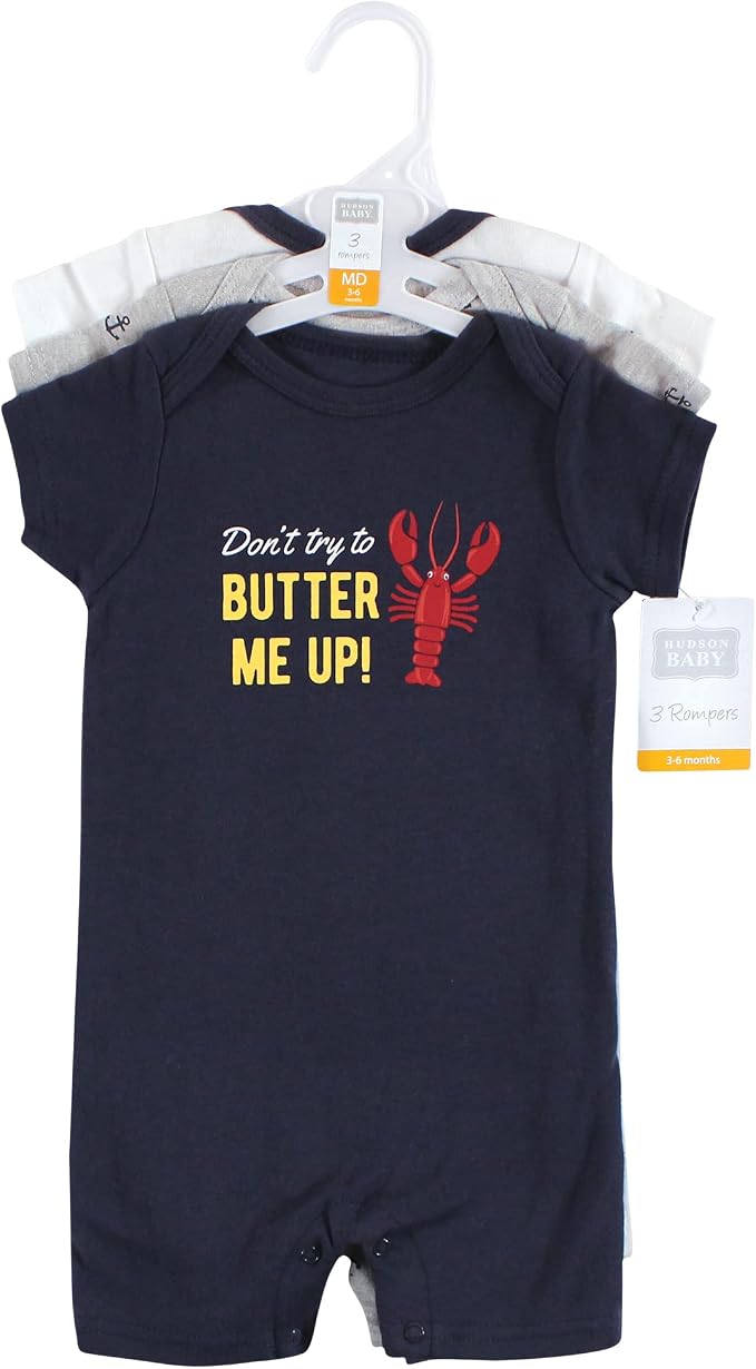 Hudson Baby Unisex Cotton Rompers - Image 2