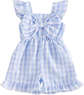 Little Girl Romper Toddler Overalls Summer Bow Jumpsuit Boho Outfit 6M-5T by Nibbcoa