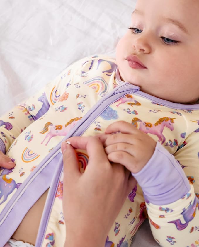 babee Reshinee Viscose Derived from Bamboo Baby Footie Pajamas Convertible - Image 5