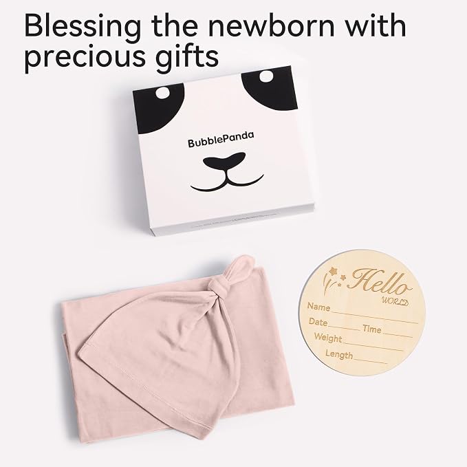 BubblePanda Rayon Made from Bamboo Newborn Swaddle Blankets 47 x 47 Inch | Baby - Image 7