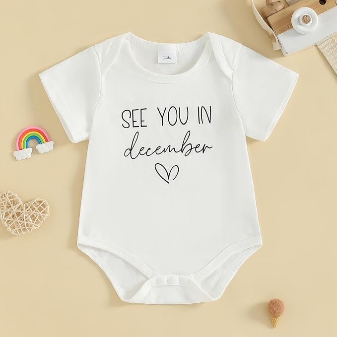 woshilaocai Baby Announcement Bodysuit Pregnancy Reveal - Image 2