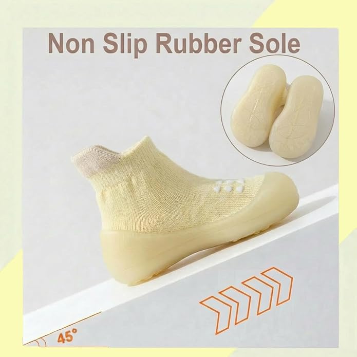 Hstyle Baby Sock Shoes Toddler Boys Walking Shoes Infant Slippers Sneakers | - Image 4