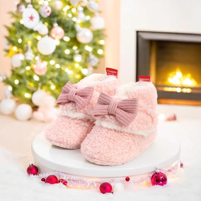 Ohwawadi Infant Baby Slippers Girls Boys Booties Warm Baby Socks Shoes Newborn - Image 2