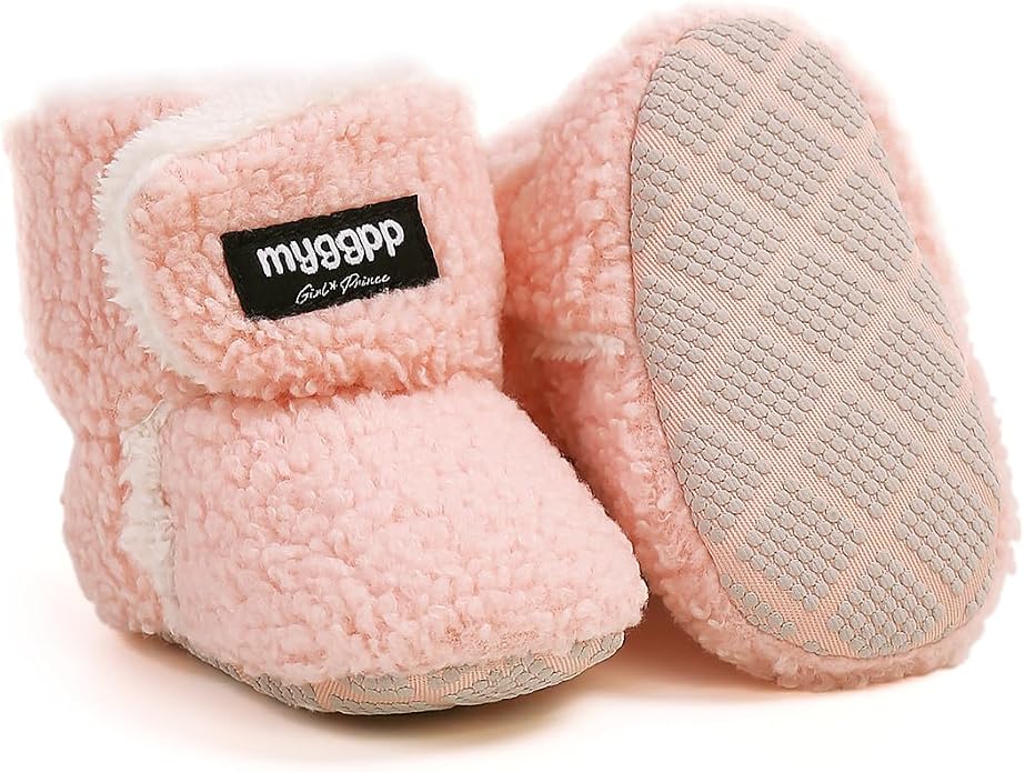 Ohwawadi Infant Baby Boots Boys Girls Cozy Fleece Slippers Snow Boots Winter by Ohwawadi