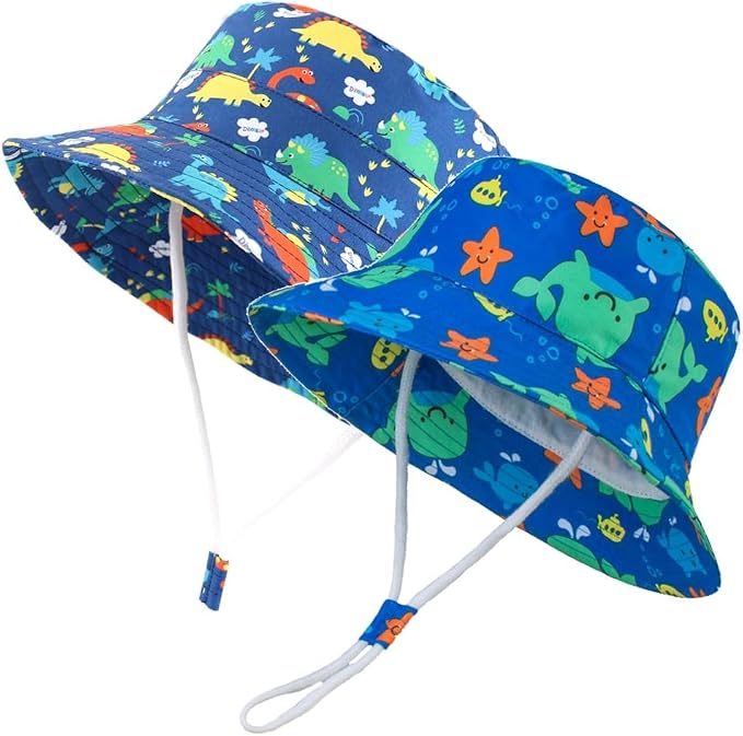 LANGZHEN Sun Protection Hat for Kids Toddler Boys Girls Wide Brim Summer by LANGZHEN