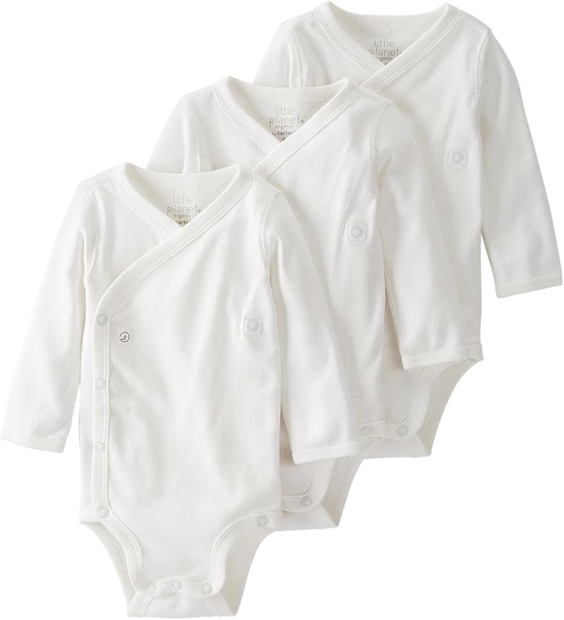 little planet by carter's Baby 3-pack Long Sleeve Bodysuits Made by LittlePlanet