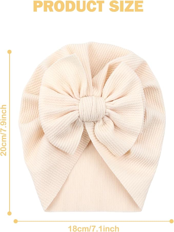 Cinaci 4 Pieces Baby Girls Turban Hats - Image 2
