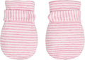 Newborn Baby No Scratch Mittens Stay On, 100% Cotton Breathable, Adjustable by Reyow