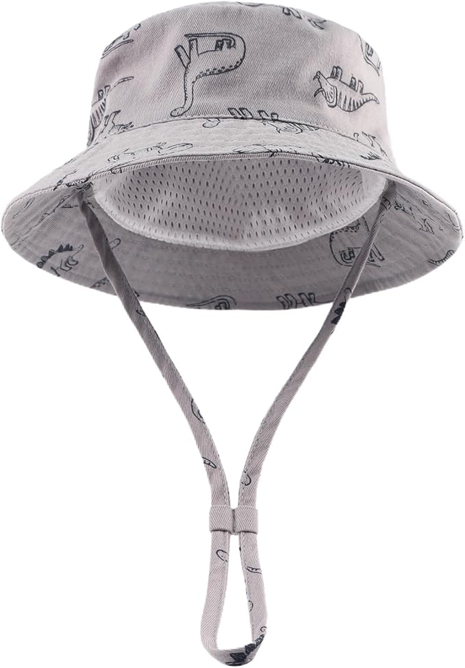 JANGANNSA Dinosaur Baby Boys Sun Hat Cotton Toddler Girls Bucket Hats Summer - Image 2