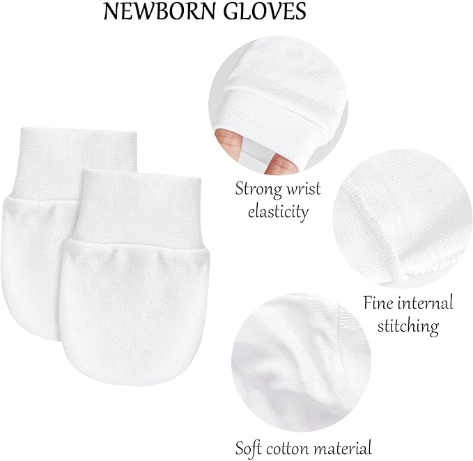 Baby Mittens No Scratch Mittens Infant Soft Gloves Mittens - Image 5