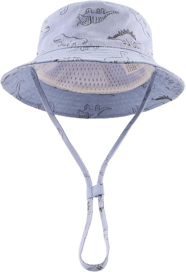 JANGANNSA Dinosaur Baby Boys Sun Hat Cotton Toddler Girls Bucket Hats Summer - Image 2