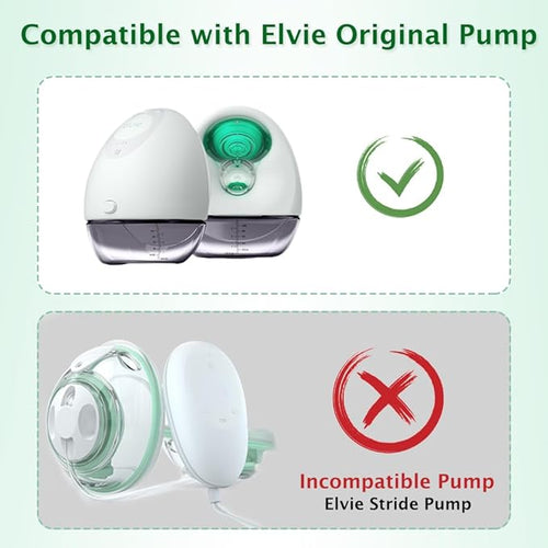2pcs Pump Seals Compatible with Elvie Breast Pump Parts Replacement, Silicone Diaphragm Replace for Electric Elvie Pump Replacement, Membrane Used for Flange Accessories