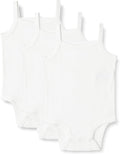 Amazon Essentials Baby Girls' Cotton Sleeveless Bodysuits, Baby Clothes by AmazonEssentials