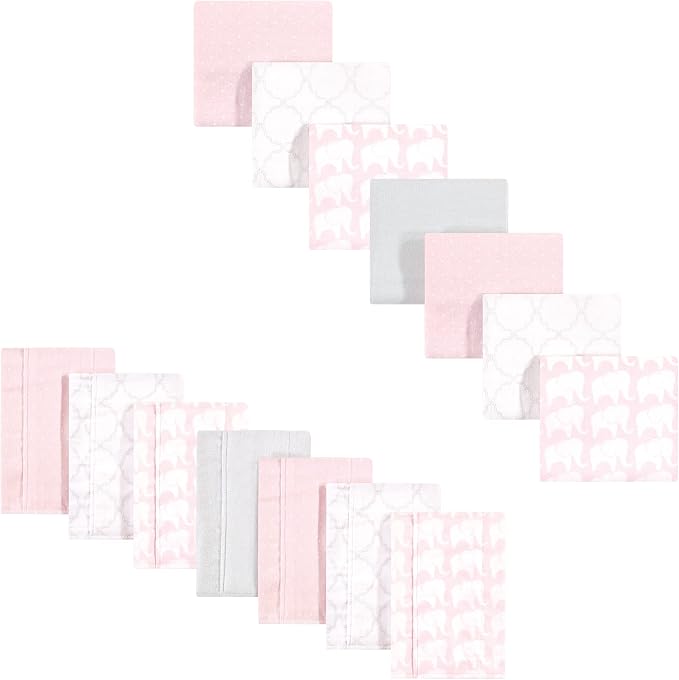 Hudson Baby Unisex Baby Cotton Flannel Burp Cloths and Receiving Blankets by HudsonBaby
