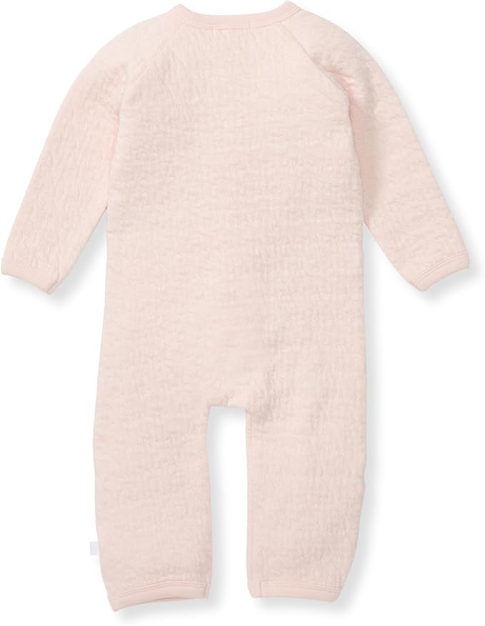 Burt's Bees Baby Long Sleeve Quilted Wrap-Front Jumpsuit, 100% Organic Cotton - Image 2