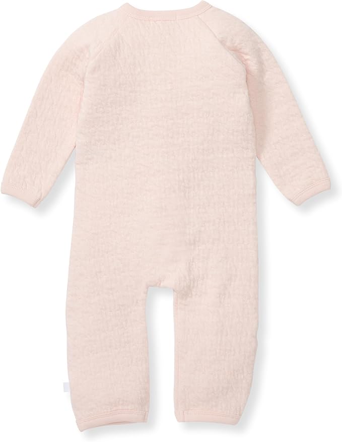 Burt's Bees Baby Long Sleeve Quilted Wrap-Front Jumpsuit, 100% Organic Cotton - Image 2