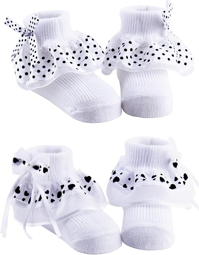 PrinceSasa Little Baby Girl Princess Lace Ruffles Socks Set - Image 4