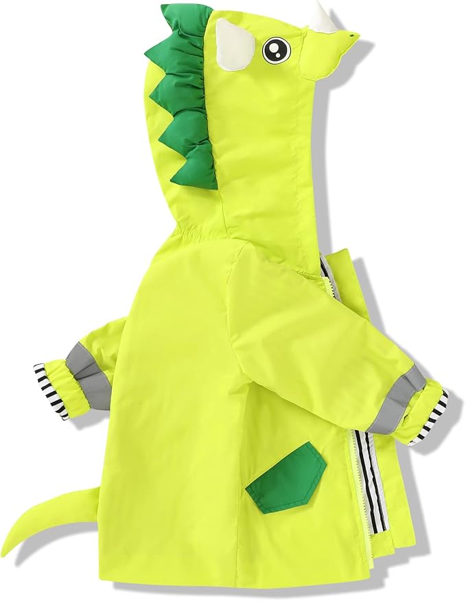 YOUNGER TREE Toddler Baby Boy Girl Duck Raincoat Cute Cartoon Hoodie Zipper by YOUNGERTREE