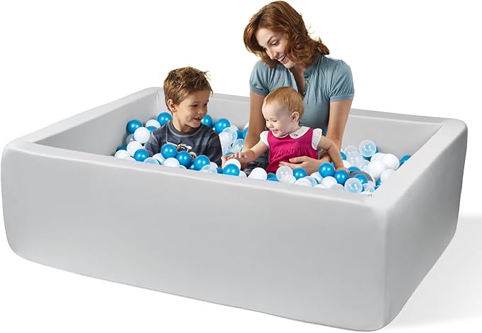 Foam Ball Pit for Toddlers - 47" x 35" Extra Thick Rectangular Baby Ball Pit, Extra Large Toddler Ball Pit with No Balls, Indoor Outdoor Soft Ball Pool Children Playpen, Ideal Gift for Kids