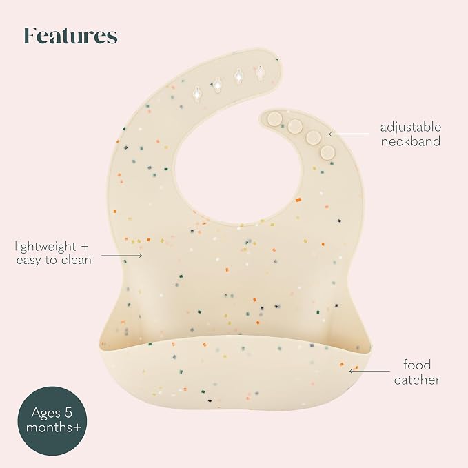 Silicone Bib Set of 2, Waterproof, - Image 4