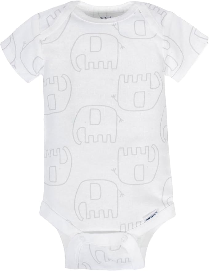 Gerber Baby Boys & Girls 8-Pack Short Sleeve Onesies Bodysuits - Image 4
