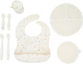 WeeSprout Baby Led Weaning Bundle, Silicone Suction Bowl, Bib & Cup, Develops by WeeSprout