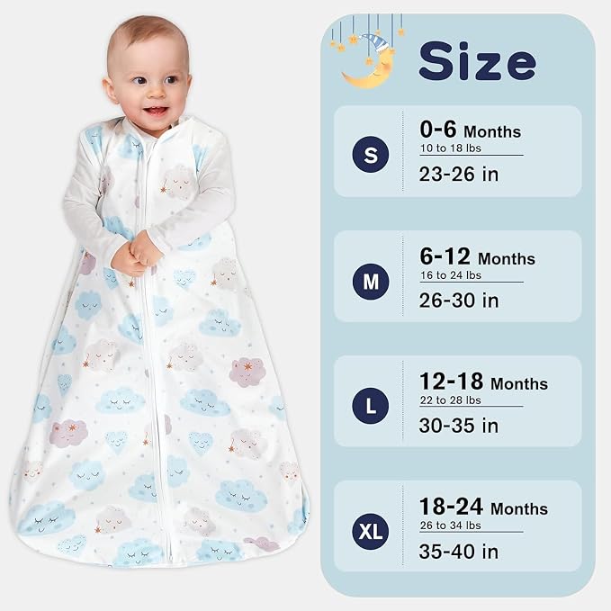 BSTOPPT 3 Pack Baby Sleep Sack 0-6 Months 100% Rayon Cotton Baby Sleeping Bag - Image 6