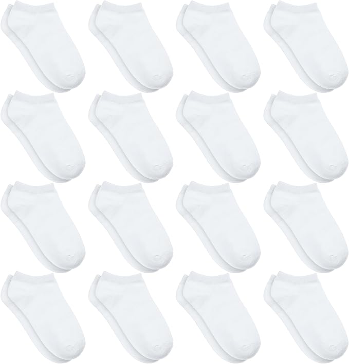 Toddler Socks, 16 Pairs Low Cut Ankle Socks by SPTRAMLE