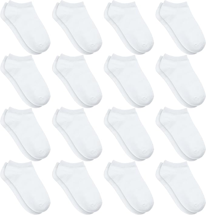 Toddler Socks, 16 Pairs Low Cut Ankle Socks by SPTRAMLE