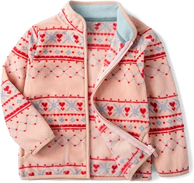 Toddler Boys Girls Fleece Jacket Lightweight Fall Spring 2-12 Years by EIGIOO