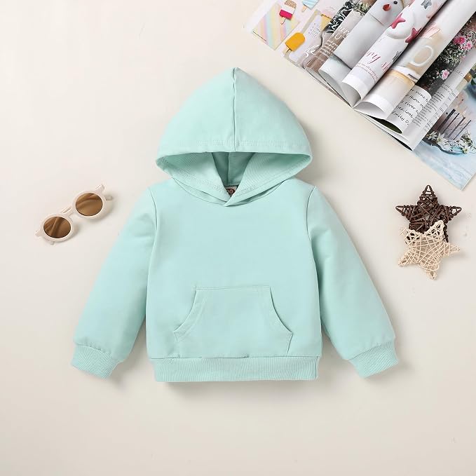 Happy Town Baby Fall Outfits for Girl Boy Long Sleeve Hoodie Top and Long - Image 4