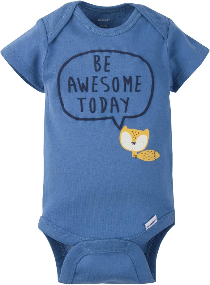 Gerber Baby Boys' 5-pack Variety Onesies Bodysuits - Image 3