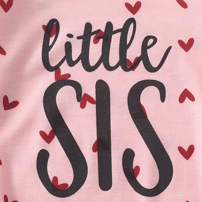 AMAWMW Newborn Baby Girl Little Sister Sleeper Gown Stripe Long Sleeve - Image 6