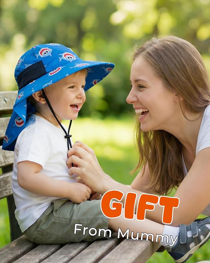 Toddler Baby Sun Hat Kids Summer Beach Essentials Adjustable Beach Hats - Image 5